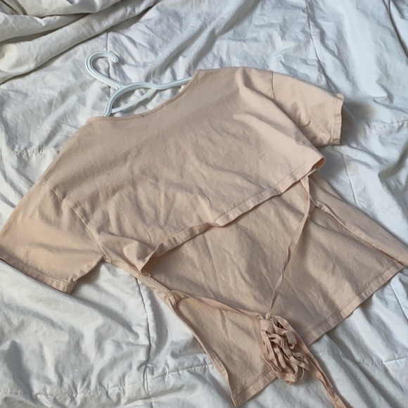 Zara Tshirt w Tied Open Back - Picture 2 of 4